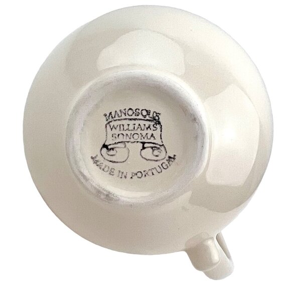 Williams Sonoma Manosque Cream Colored Ceramic Creamer Pitcher Made In Portugal - Picture 5 of 9